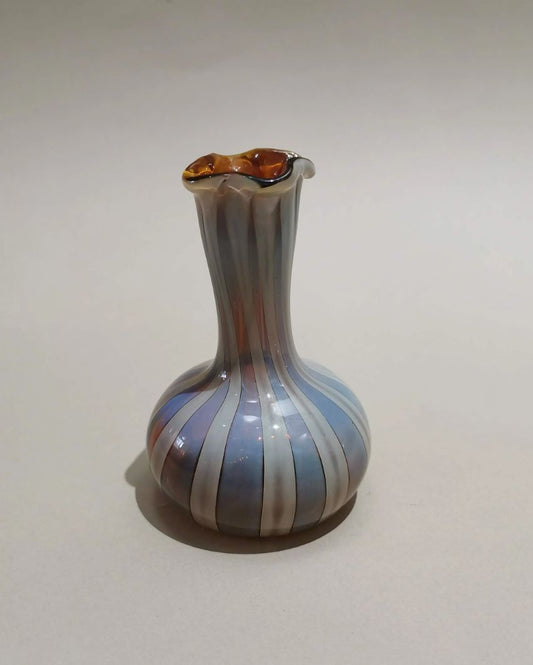 Earthy Hues Murano Glass Style Vase