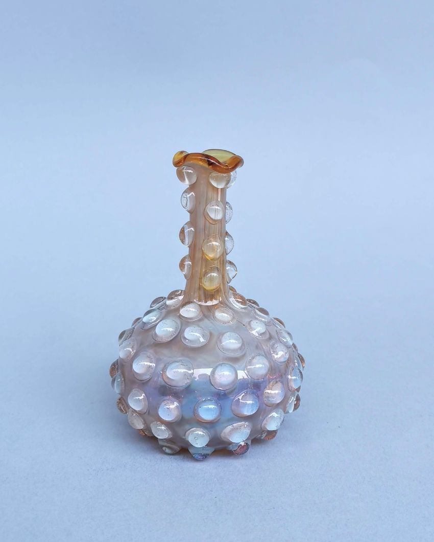 Earthy Bloom Murano Glass Style Vase