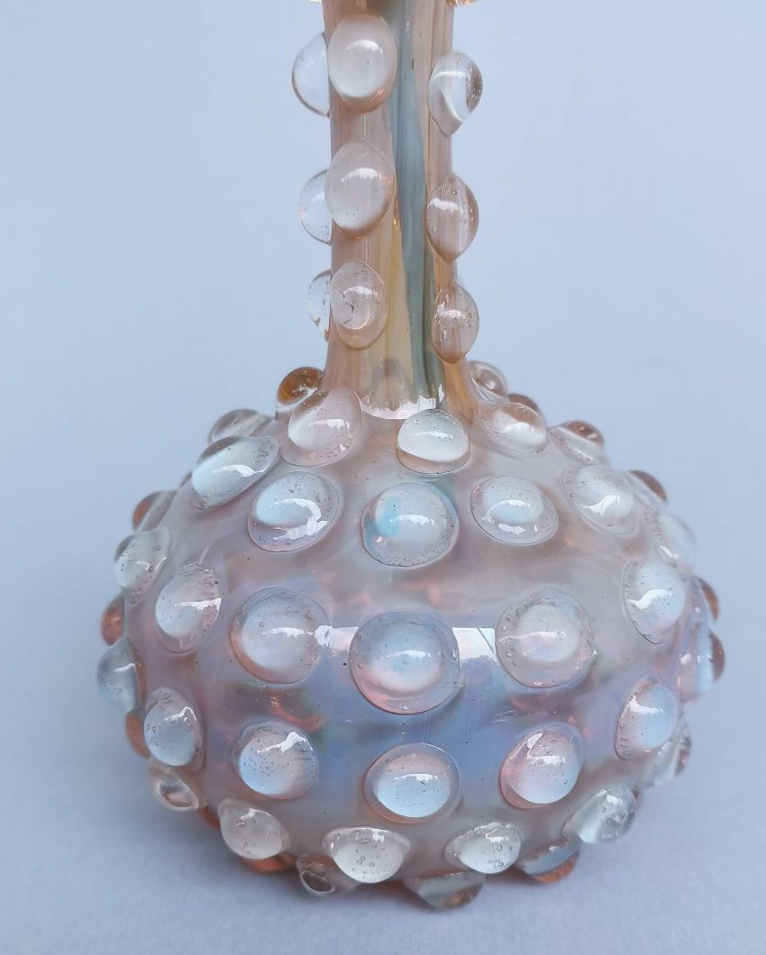 Earthy Bloom Murano Glass Style Vase