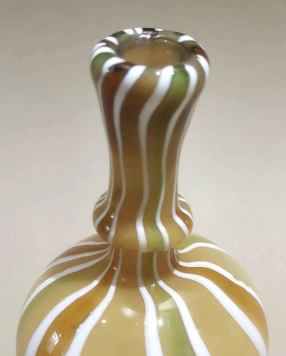 Muskmelon Murano Glass Style Vase | Earthy Hues