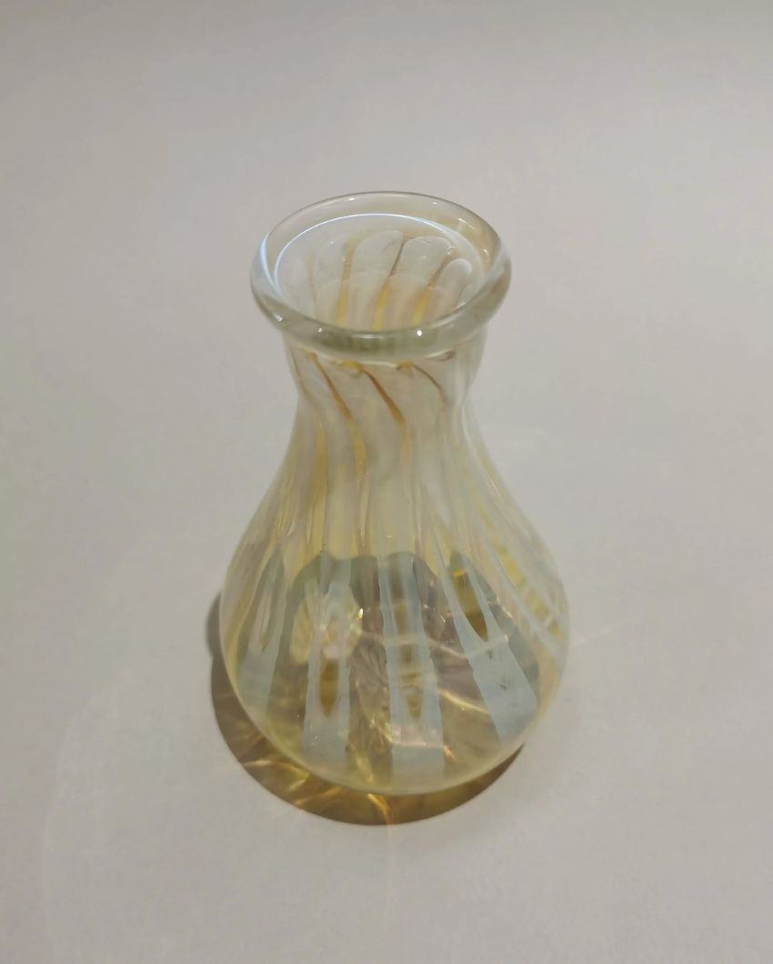 Natural Hues Murano Glass Style Vase