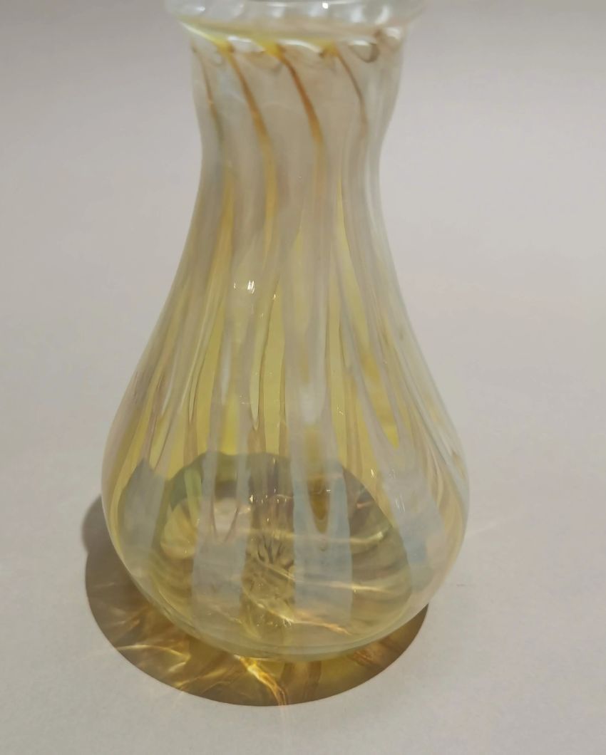 Natural Hues Murano Glass Style Vase