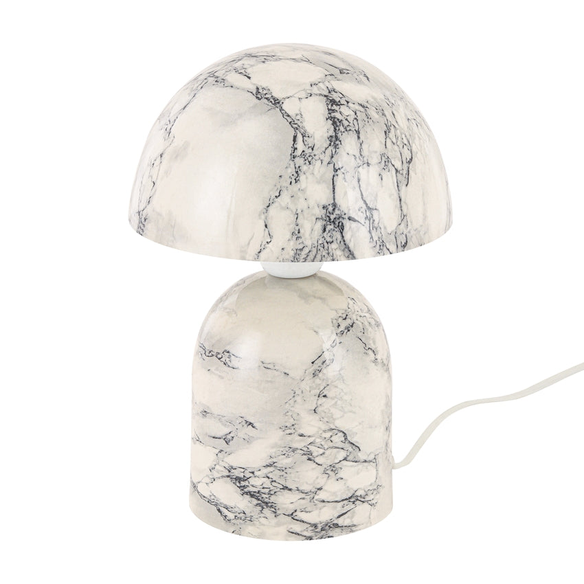 Antique Marble Finish Mushroom Glow Table Lamp Light | 8 x 13 inches