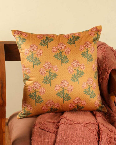 Madhvi Printed Velvet Cushion Covers | 16 x 16 inches