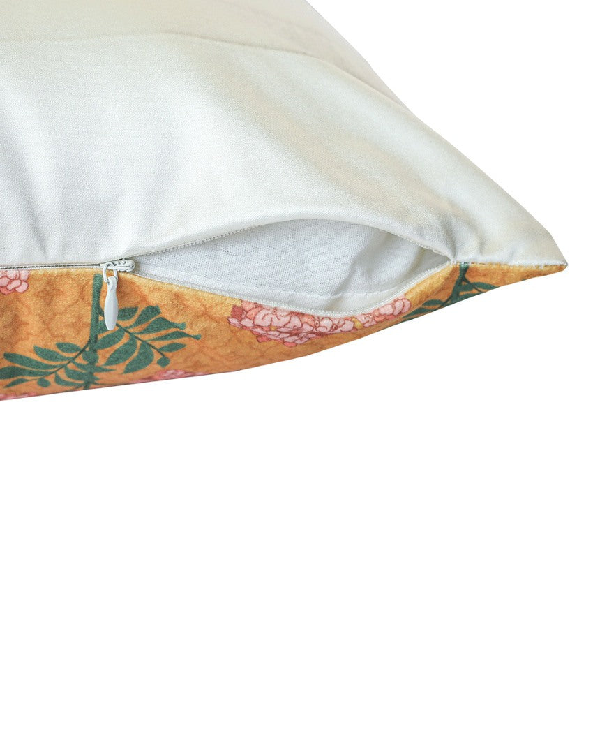 Madhvi Printed Velvet Cushion Covers | 16 x 16 inches