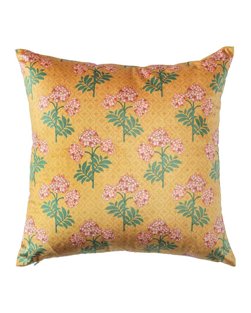 Madhvi Printed Velvet Cushion Covers | 16 x 16 inches