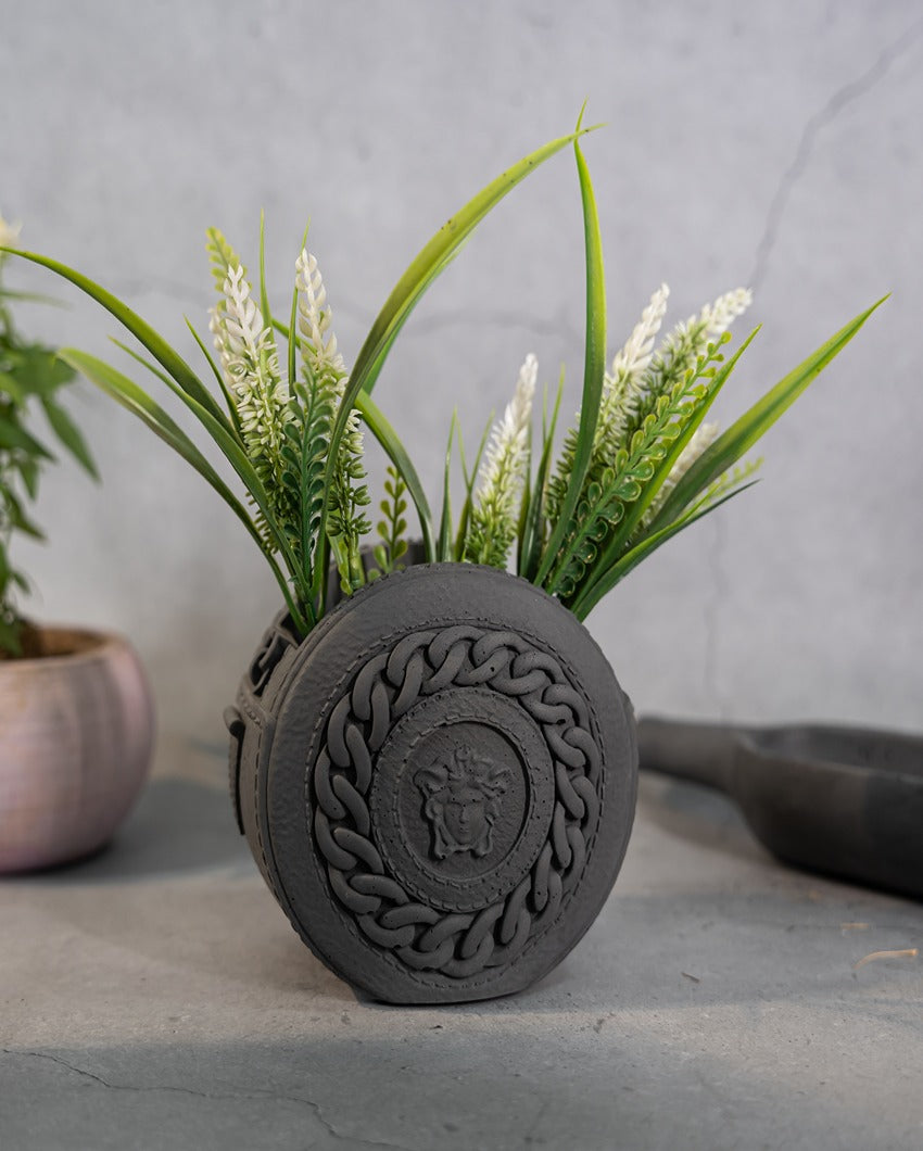 Classic Timeless Design Medusa Vase Concrete Artifacts | 6 x 5 x 4 inches