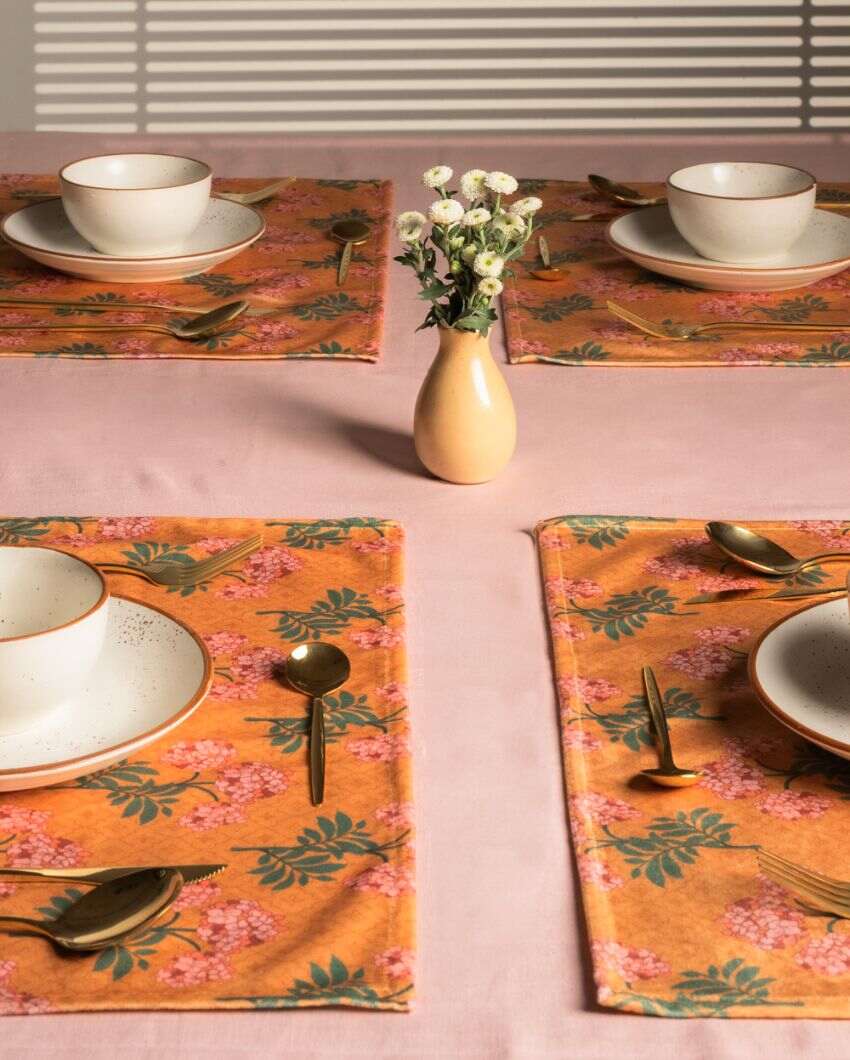 Madhvi Printed Velvet Placemats | 13 x 19 inches