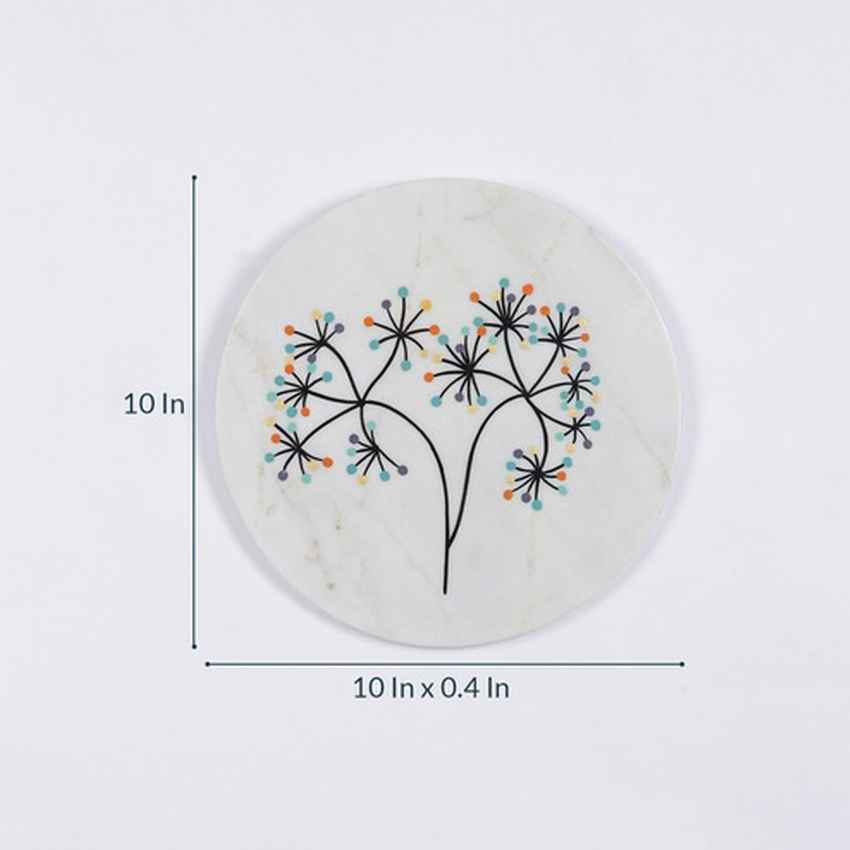 Sleek Tree of Life Marble Wall Art | 10 x 10 inches