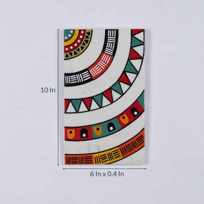 Statement Tribal Life Marble Wall Art | 6 x 10 inches