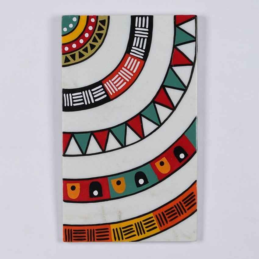 Statement Tribal Life Marble Wall Art | 6 x 10 inches