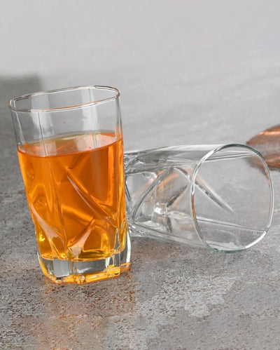Elegant Clear Juice & Water Glass | 300ml | 3 x 5 inches