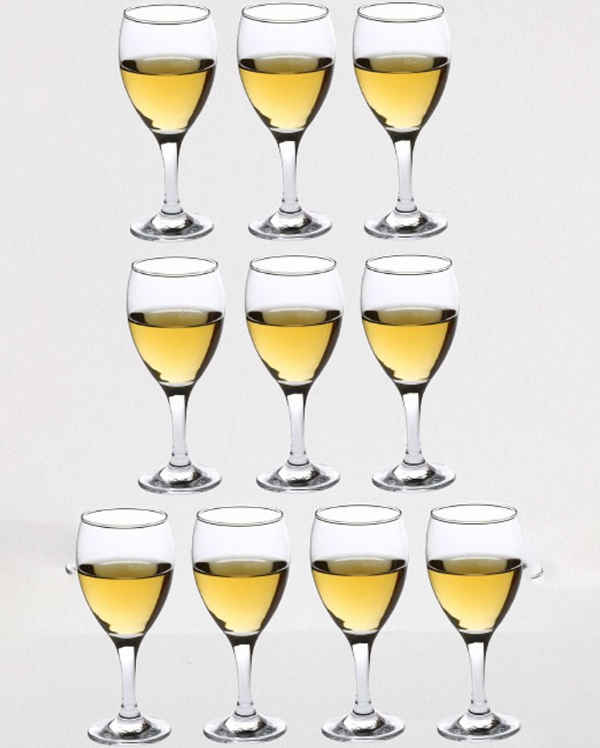Elegant Stemmed Wine Glasses Premium Clear Glass | 250ml | 3 x 7 inches
