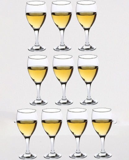 Elegant Stemmed Wine Glasses Premium Clear Glass | 250ml | 3 x 7 inches