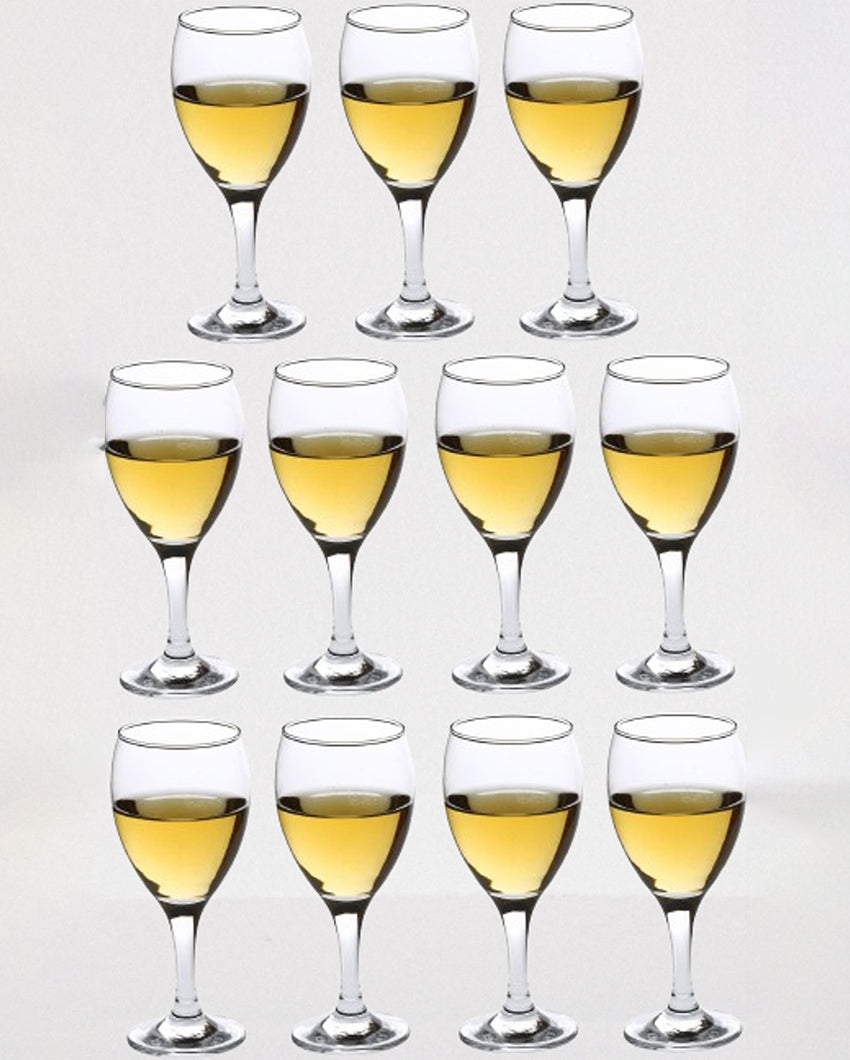 Elegant Stemmed Wine Glasses Premium Clear Glass | 250ml | 3 x 7 inches