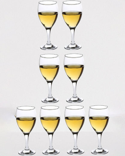 Elegant Stemmed Wine Glasses Premium Clear Glass | 250ml | 3 x 7 inches