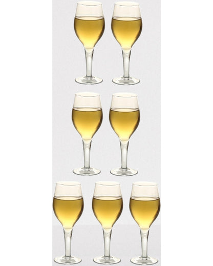 Sophisticated Tall Champagne Flutes Preserve Bubbles | 250ml | 3 x 7 inches