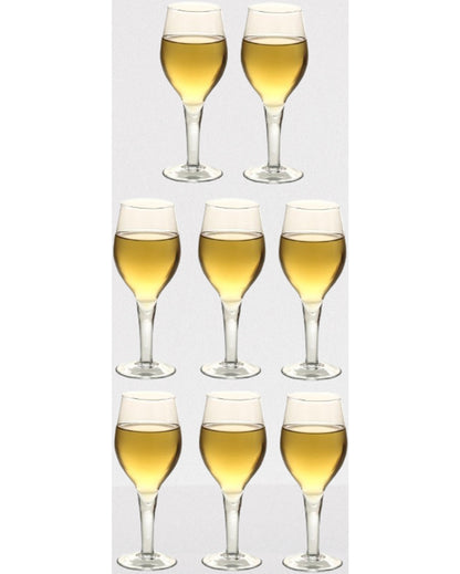 Sophisticated Tall Champagne Flutes Preserve Bubbles | 250ml | 3 x 7 inches