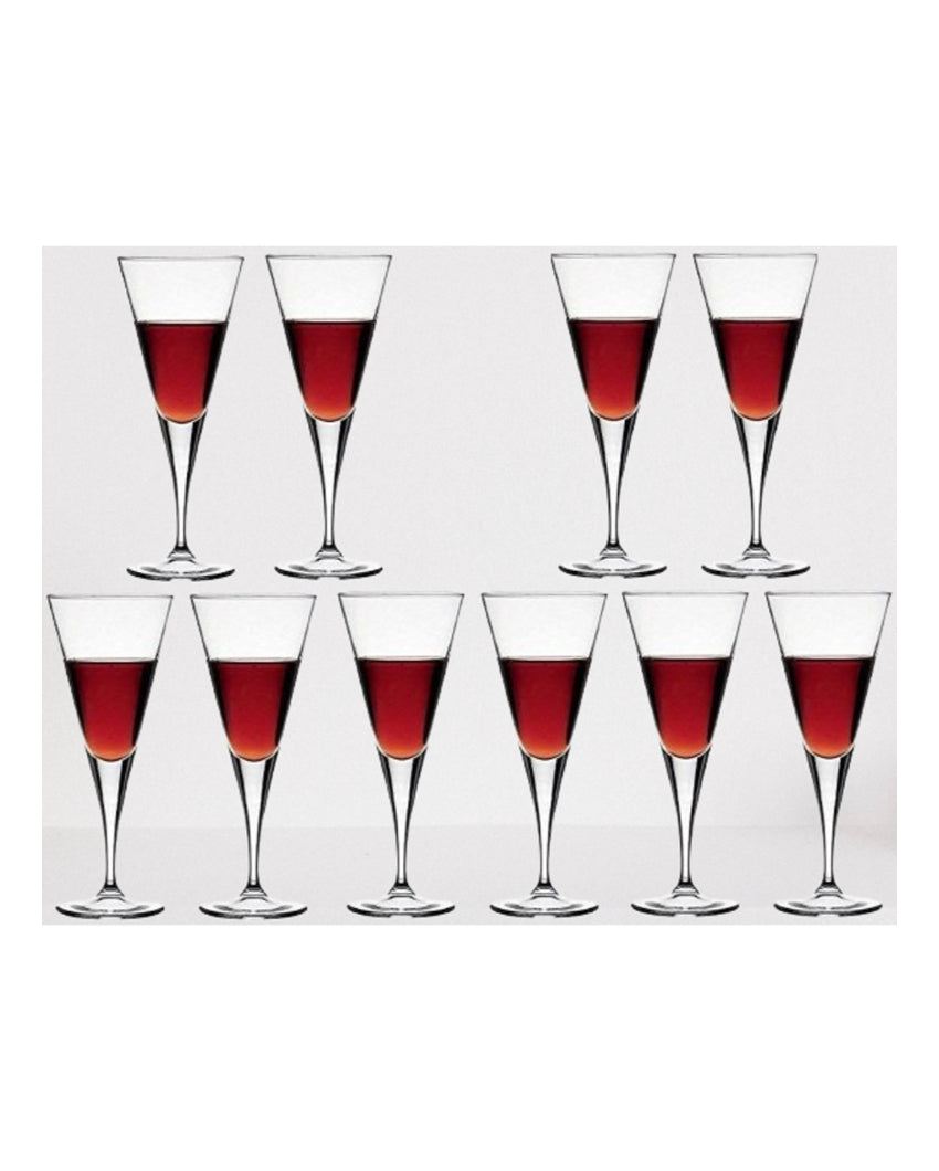 Elegant Long Stem Wine Goblets Classic Style | 150ml | 4 x 7 inches
