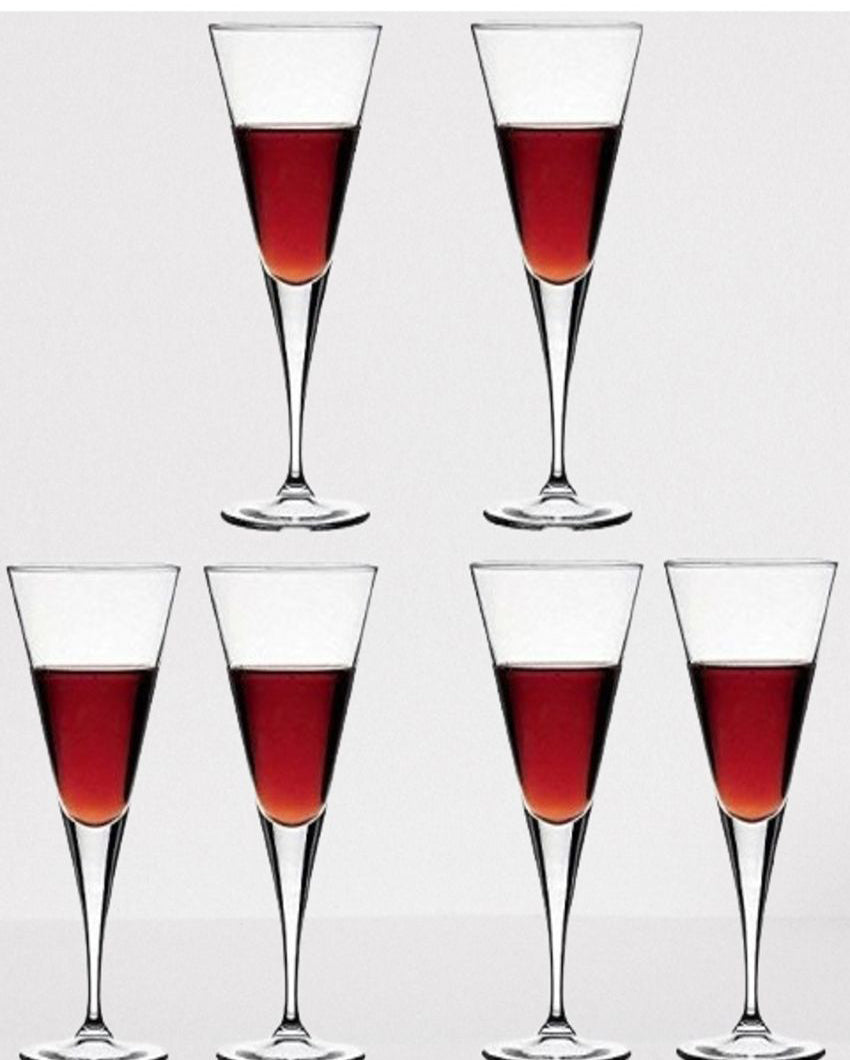 Elegant Long Stem Wine Goblets Classic Style | 150ml | 4 x 7 inches