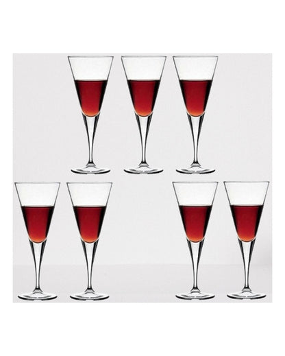 Elegant Long Stem Wine Goblets Classic Style | 150ml | 4 x 7 inches