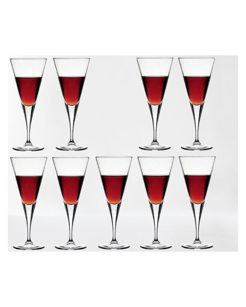 Elegant Long Stem Wine Goblets Classic Style | 150ml | 4 x 7 inches