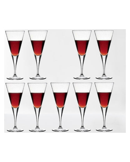 Elegant Long Stem Wine Goblets Classic Style | 150ml | 4 x 7 inches