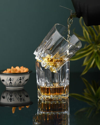 Exquisite Wine Crystal Clear Glass  | 250ml |  Set of 6  |  3 x 3 inches