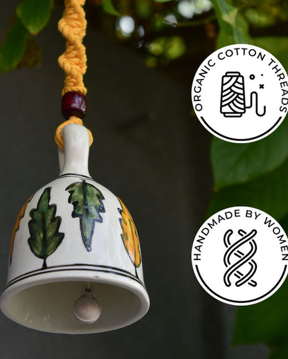 Bohemian Macrame Ceramic Bell | Single