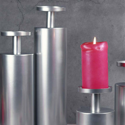 Elegant Magnolia Matte Candle Stand | Pack of 4