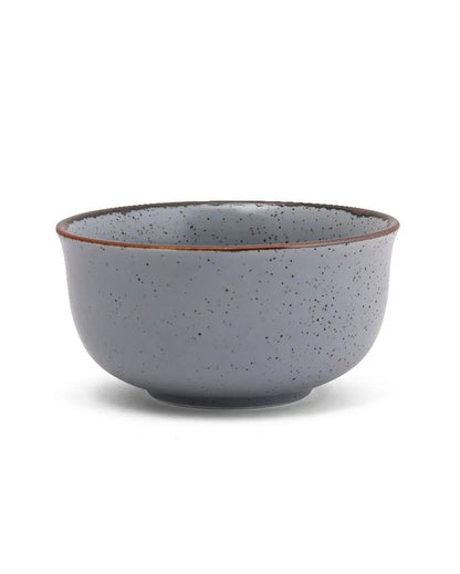 Matt Grey Porcelain Soup Bowls & Spoons | Set of 12