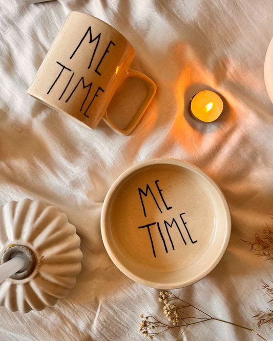 Me Time Ceramic Mug And Bowl Set