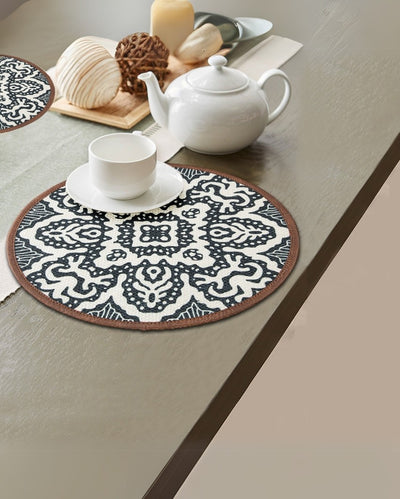 Luminous Medallion Print Varied Use Placemats | Set of 2 | 13 inches