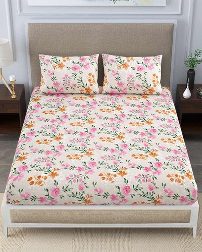 Canterbury Floral Polycotton Flat Bedding Set | Double Size