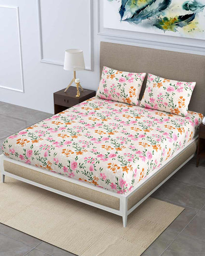 Canterbury Floral Polycotton Flat Bedding Set | Double Size