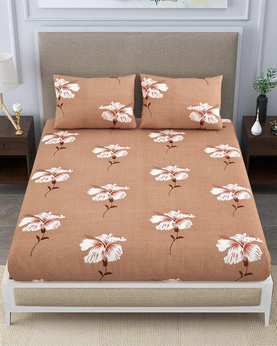 Scabiosa Floral Polycotton Flat Bedding Set | Double Size