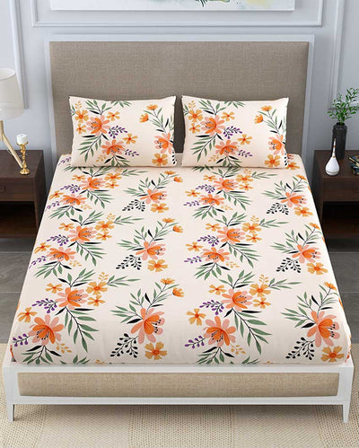 Rudbeckia Floral Polycotton Flat Bedding Set | Double Size