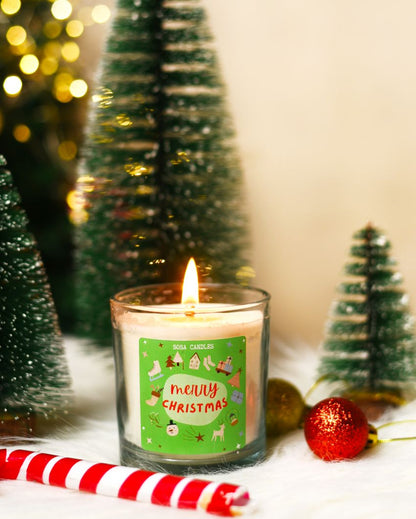 Merry Christmas Soy Wax Scented Candles | Christmas Gift