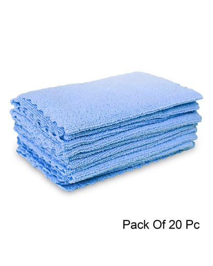 Multipurpose Microfiber Cleaning and Drying Kitchen Wipes | Set Of 20 | 6 x 6 inches