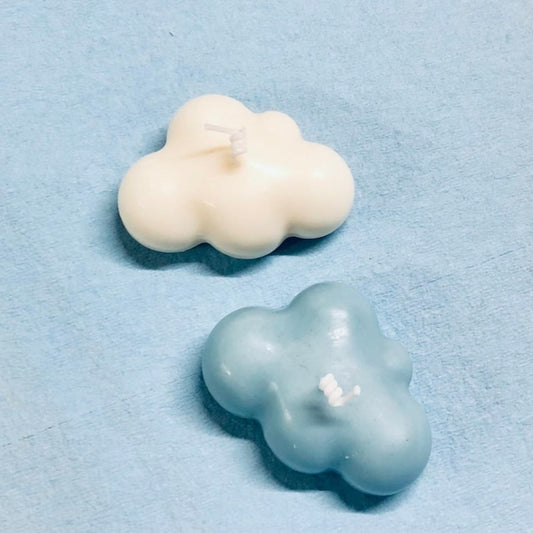 Mini Cloud Candle | Set Of 2 | 2.5 x 1 inches