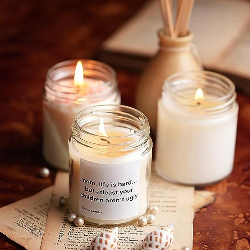 Mom Life Hard Scented Candle Default Title