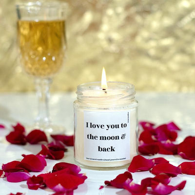 I Love You To The Moon And Back | Scented Candle Gifts For Girlfriend & Boyfriend