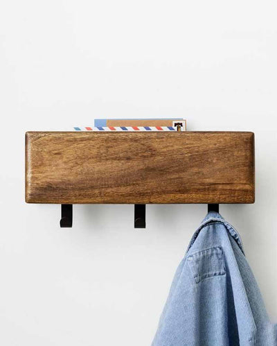 Morgan Mango Wood Wall Rack