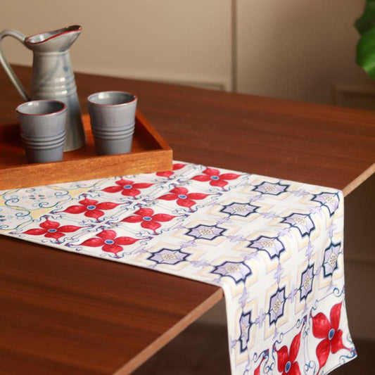 Multicolor Tile Table Runner | 72x13 Inches, 58x13 Inches