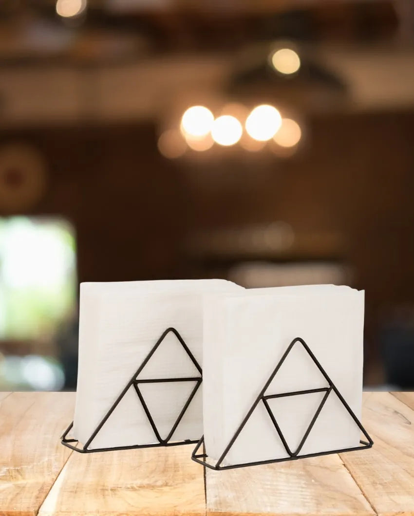 Simple Metal Napkin Holders For Dining Table | Set Of 2