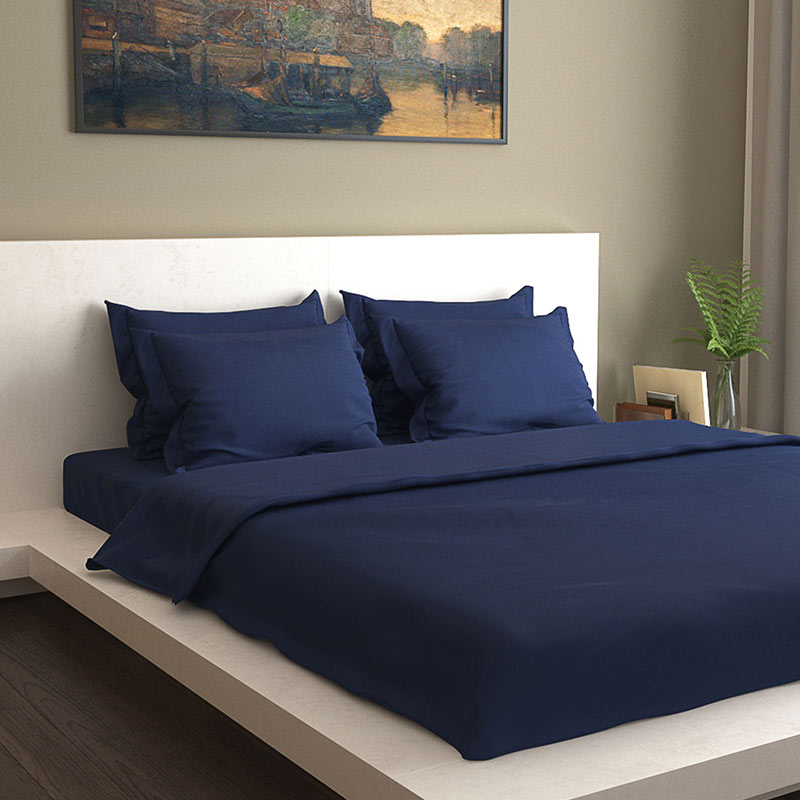 Brulo Bedding Set and Duvet Cover | King Size | Mulitple Colors Navy