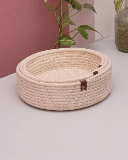 Beautiful Nesting Basket | Set of 3 White