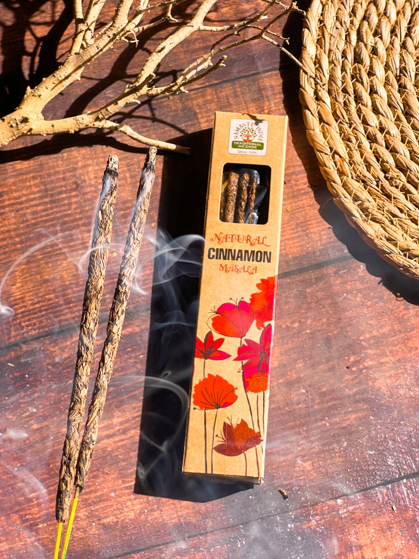 Natural Smudge Incense Earthy Aroma for Grounding | Set of 4 | 21 inches