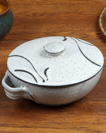 Vihu Ceramic Casserole With Lid Light Blue