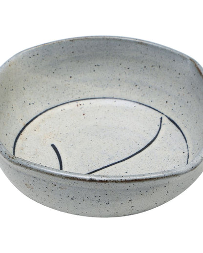 Light Blue Square Ceramic Bowl